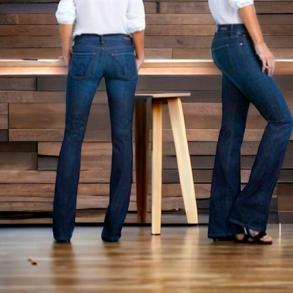 Citizens of Humanity Kelly #001 Low Waist Bootcut Stretch Jeans Size 31 Blue